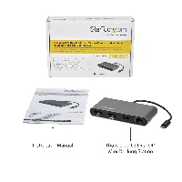 StarTech.com Dual 4K Monitor Mini Thunderbolt 3 Dock with DisplayPort - Mac & Windows Docking Station - Discontinued, Limited Stock, & Replaced by TB3DKM2DPL (TB3DKM2DP), Wired, Thunderbolt 3, 10,100,1000 Mbit/s, IEEE 802.3, IEEE 802.3ab, IEEE 802.3u, Black, 40 Gbit/s
