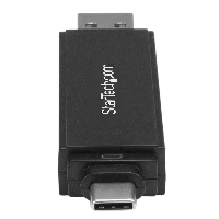 StarTech.com USB 3.0 Memory Card Reader/Writer for SD and microSD Cards - USB-C and USB-A, MMC, MicroSD (TransFlash), MicroSDHC, MicroSDXC, SD, SDHC, SDXC, Black, 5000 Mbit/s, Plastic, Activity, Power, 2000 GB