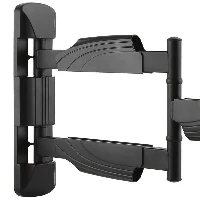 StarTech.com Full Motion TV Wall Mount - 32-55 inch (77lb/35kg) VESA Displays - Low Profile Universal Flat Screen TV Wall Mount - Heavy Duty Adjustable Tilt/Swivel Articulating Arm Bracket, 100 x 100 mm, 400 x 400 mm, -12 - 2, -90 - 90, Steel, Black
