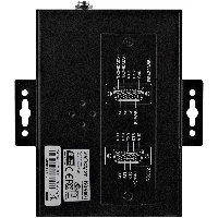 StarTech.com 4 Port Serial Hub USB to RS232/RS485/RS422 Adapter - Industrial USB 2.0 to DB9 Serial Converter Hub - IP30 Rated - Din Rail Mountable Metal Serial Hub - 15kV ESD Protection, USB 2.0 Type-B, Serial, Black, Steel, Power, 12 V
