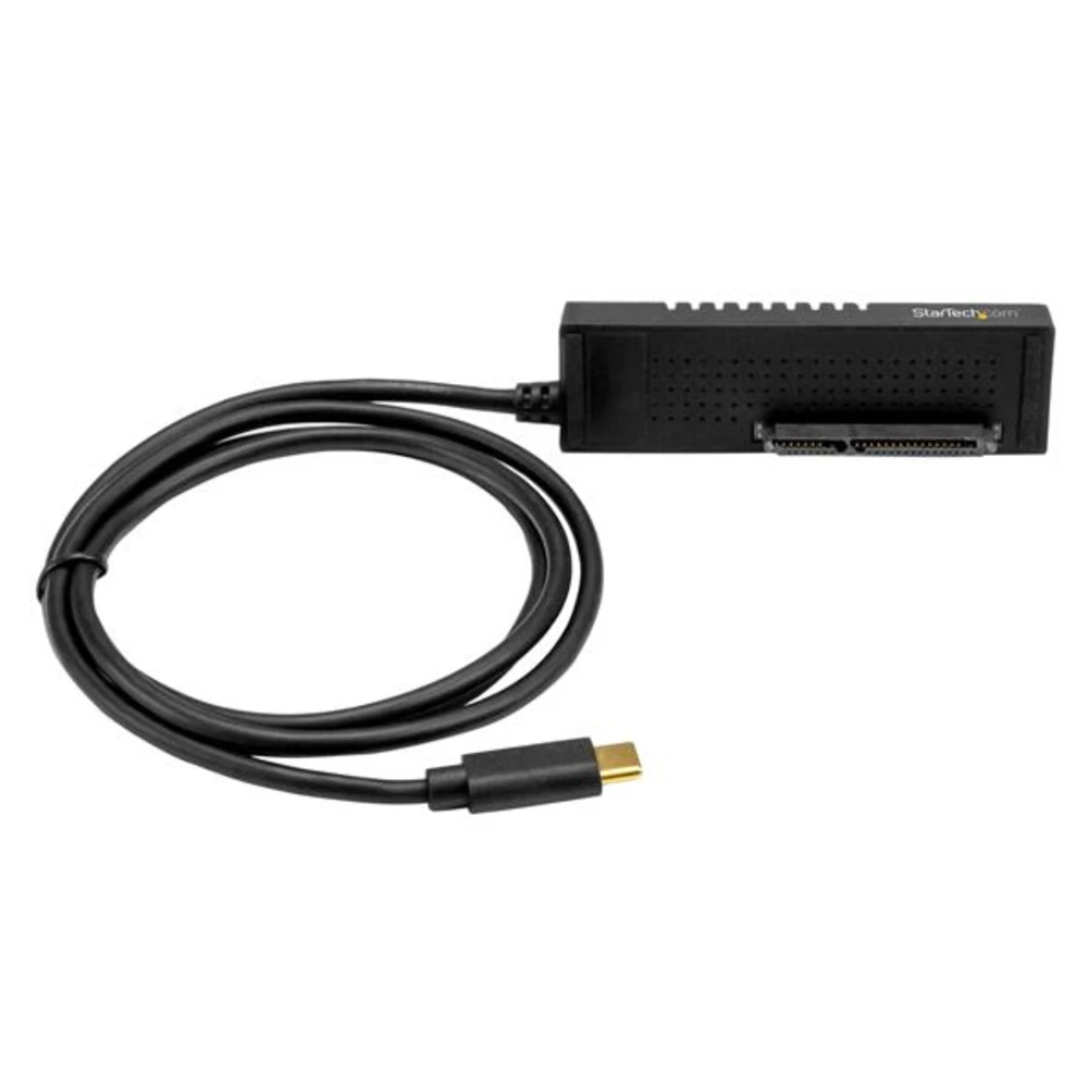 StarTech.com USB 3.1 (10Gbps) Adapter Cable for 2.5/3.5 SATA Drives - USB-C, Black, Activity, Power, CE, FCC, REACH, ASMedia - ASM1351, 12 V, 0 - 60 C