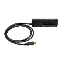 StarTech.com USB 3.1 (10Gbps) Adapter Cable for 2.5/3.5 SATA Drives - USB-C, Black, Activity, Power, CE, FCC, REACH, ASMedia - ASM1351, 12 V, 0 - 60 C