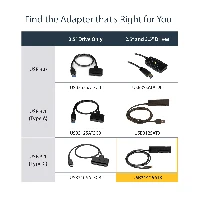 StarTech.com USB 3.1 (10Gbps) Adapter Cable for 2.5/3.5 SATA Drives - USB-C, Black, Activity, Power, CE, FCC, REACH, ASMedia - ASM1351, 12 V, 0 - 60 C