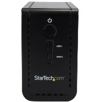 StarTech.com USB 3.1 Dual 3.5 SATA (6Gbps) HDD Enclosure with RAID - USB-C and USB-A, HDD/SSD enclosure, 3.5