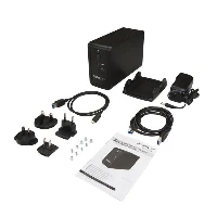 StarTech.com USB 3.1 Dual 3.5 SATA (6Gbps) HDD Enclosure with RAID - USB-C and USB-A, HDD/SSD enclosure, 3.5