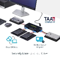 StarTech.com 4 Bay SSD/HDD Hard Drive Eraser - 2.5