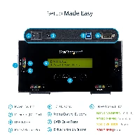 StarTech.com 4 Bay SSD/HDD Hard Drive Eraser - 2.5