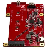 StarTech.com USB to M.2 SATA Converter for Raspberry Pi and Development Boards, Micro-USB, M.2, Red, 5839751 h, CE, FCC, Renesas - PD720231A
