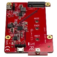 StarTech.com USB to M.2 SATA Converter for Raspberry Pi and Development Boards, Micro-USB, M.2, Red, 5839751 h, CE, FCC, Renesas - PD720231A