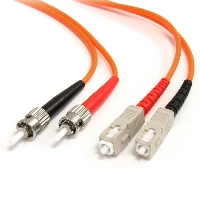 StarTech.com Fiber Optic Cable - Multimode Duplex 62.5/125 - LSZH - ST/SC - 2 m, 2 m, OM1, ST, SC