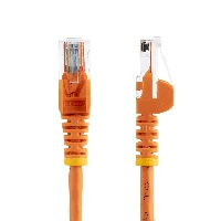 StarTech.com Cat5e Ethernet Patch Cable with Snagless RJ45 Connectors - 7 m, Orange, 7 m, Cat5e, U/UTP (UTP), RJ-45, RJ-45
