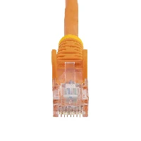 StarTech.com Cat5e Ethernet Patch Cable with Snagless RJ45 Connectors - 7 m, Orange, 7 m, Cat5e, U/UTP (UTP), RJ-45, RJ-45