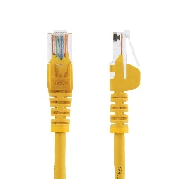StarTech.com Cat5e Ethernet Patch Cable with Snagless RJ45 Connectors - 7 m, Yellow, 7 m, Cat5e, U/UTP (UTP), RJ-45, RJ-45