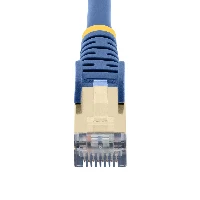 StarTech.com 2m CAT6a Ethernet Cable - 10 Gigabit Shielded Snagless RJ45 100W PoE Patch Cord - 10GbE STP Network Cable w/Strain Relief - Blue Fluke Tested/Wiring is UL Certified/TIA, 2 m, Cat6a, U/FTP (STP), RJ-45, RJ-45