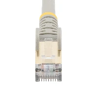 StarTech.com 3m CAT6a Ethernet Cable - 10 Gigabit Shielded Snagless RJ45 100W PoE Patch Cord - 10GbE STP Network Cable w/Strain Relief - Grey Fluke Tested/Wiring is UL Certified/TIA, 3 m, Cat6a, U/FTP (STP), RJ-45, RJ-45