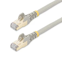 StarTech.com 3m CAT6a Ethernet Cable - 10 Gigabit Shielded Snagless RJ45 100W PoE Patch Cord - 10GbE STP Network Cable w/Strain Relief - Grey Fluke Tested/Wiring is UL Certified/TIA, 3 m, Cat6a, U/FTP (STP), RJ-45, RJ-45
