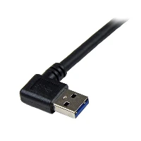 StarTech.com 1m Black SuperSpeed USB 3.0 Cable - Right Angle A to B - M/M, 1 m, USB A, Micro-USB B, USB 3.2 Gen 1 (3.1 Gen 1), Male/Male, Black