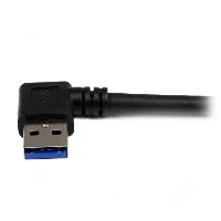 StarTech.com 1m Black SuperSpeed USB 3.0 Cable - Right Angle A to B - M/M, 1 m, USB A, Micro-USB B, USB 3.2 Gen 1 (3.1 Gen 1), Male/Male, Black