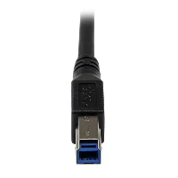 StarTech.com 1m Black SuperSpeed USB 3.0 Cable - Right Angle A to B - M/M, 1 m, USB A, Micro-USB B, USB 3.2 Gen 1 (3.1 Gen 1), Male/Male, Black