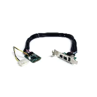 StarTech.com 3 Port 2b 1a 1394 Mini PCI Express FireWire Card Adapter, PCIe, IEEE 1394/Firewire, Full-height / Low-profile, PCIe 1.1, Black, Stainless steel, Texas Instruments - XIO2213B