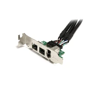 StarTech.com 3 Port 2b 1a 1394 Mini PCI Express FireWire Card Adapter, PCIe, IEEE 1394/Firewire, Full-height / Low-profile, PCIe 1.1, Black, Stainless steel, Texas Instruments - XIO2213B
