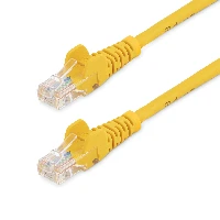 StarTech.com Cat5e Ethernet Patch Cable with Snagless RJ45 Connectors - 10 m, Yellow, 10 m, Cat5e, U/UTP (UTP), RJ-45, RJ-45