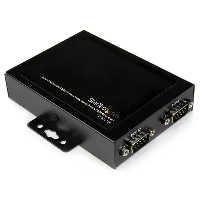 StarTech.com 2 Port Wall Mountable USB to Serial Adapter Hub with COM Retention, USB 2.0 Type-B, Serial, Black, Steel, RoHS, CE, FCC, 9 - 36 V