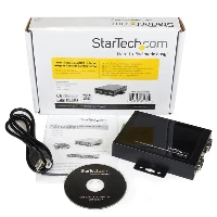 StarTech.com 2 Port Wall Mountable USB to Serial Adapter Hub with COM Retention, USB 2.0 Type-B, Serial, Black, Steel, RoHS, CE, FCC, 9 - 36 V