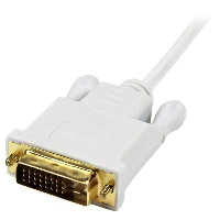 StarTech.com 6 ft Mini DisplayPort to DVI Active Adapter Converter Cable - mDP to DVI 1920x1200 - White, 1.8 m, Mini DisplayPort, DVI-D, Male, Male, Straight