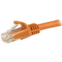 StarTech.com 15m CAT6 Ethernet Cable - Orange CAT 6 Gigabit Ethernet Wire -650MHz 100W PoE RJ45 UTP Network/Patch Cord Snagless w/Strain Relief Fluke Tested/Wiring is UL Certified/TIA, 15 m, Cat6, U/UTP (UTP), RJ-45, RJ-45