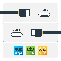 StarTech.com USB-C to USB-C Cable w/ 5A PD - M/M - 2 m (6 ft.) - USB 2.0 - USB-IF Certified, 2 m, USB C, USB C, USB 2.0, 480 Mbit/s, Black