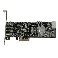 StarTech.com 4 Port PCI Express (PCIe) SuperSpeed USB 3.0 Card Adapter w/ 2 Dedicated 5Gbps Channels - UASP - SATA / LP4 Power, PCIe, USB 3.2 Gen 1 (3.1 Gen 1), Full-height / Low-profile, PCIe 2.0, 3 m, CE, FCC