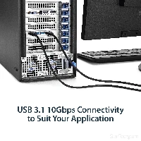 StarTech.com 4 Port USB 3.1 PCI-e Card - 10Gbps - 4x USB w/ Two Dedicated Channels - PCI Express Expansion Card / Adapter, PCIe, USB 3.2 Gen 1 (3.1 Gen 1), PCIe 3.0, Black, ASMedia - ASM1142, 10 Gbit/s