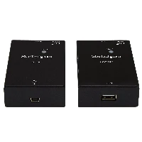 StarTech.com USB 2.0 Extender over Cat5e/Cat6 Cable (RJ45) - Up to 165ft (50m) - High Speed USB Port Extender Adapter Kit - Powered - USB over Ethernet Cable Extender - 480Mbps - Metal, 52 mm, 80 mm, 22 mm, 304 g, 155 mm, 236 mm