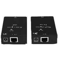 StarTech.com USB 2.0 Extender over Cat5e/Cat6 Cable (RJ45) - Up to 165ft (50m) - High Speed USB Port Extender Adapter Kit - Powered - USB over Ethernet Cable Extender - 480Mbps - Metal, 52 mm, 80 mm, 22 mm, 304 g, 155 mm, 236 mm