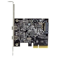 StarTech.com Discontinued and replaced by PEXUSB312C3 - Dual Port USB-C Card - 2x USB-C - USB 3.1 PCI-e Card with SATA - USB 3.1 Expansion Card - PCI Express USB C Card, PCIe, USB 3.2 Gen 1 (3.1 Gen 1), Full-height / Low-profile, PCIe 3.0, CE, FCC, ASMedia - ASM2142
