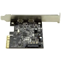 StarTech.com Discontinued and replaced by PEXUSB312C3 - Dual Port USB-C Card - 2x USB-C - USB 3.1 PCI-e Card with SATA - USB 3.1 Expansion Card - PCI Express USB C Card, PCIe, USB 3.2 Gen 1 (3.1 Gen 1), Full-height / Low-profile, PCIe 3.0, CE, FCC, ASMedia - ASM2142