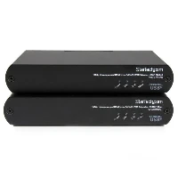 StarTech.com USB HDMI over Cat 5e / Cat 6 KVM Console Extender w/ 1080p Uncompressed Video - 330ft (100m), AV transmitter & receiver, Wired, 100 m, 1920 x 1200 pixels, Black, Aluminium
