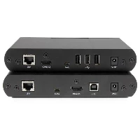 StarTech.com USB HDMI over Cat 5e / Cat 6 KVM Console Extender w/ 1080p Uncompressed Video - 330ft (100m), AV transmitter & receiver, Wired, 100 m, 1920 x 1200 pixels, Black, Aluminium