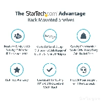 StarTech.com 2U Server Rack Shelf - Universal Rack Mount Cantilever Shelf for 19