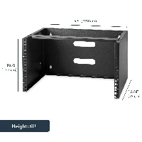 StarTech.com 6U Wall Mount Network Rack - 14 Inch Deep (Low Profile) - 19