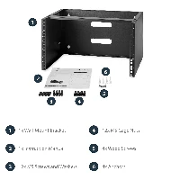 StarTech.com 6U Wall Mount Network Rack - 14 Inch Deep (Low Profile) - 19