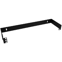 StarTech.com 1U 19in Hinged Wall Mounting Bracket for Patch Panels, Wall mounted rack, Black, 8 kg, 1U, Square, Open