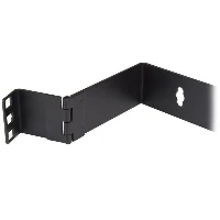 StarTech.com 1U 19in Hinged Wall Mounting Bracket for Patch Panels, Wall mounted rack, Black, 8 kg, 1U, Square, Open