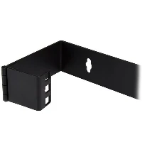StarTech.com 1U 19in Hinged Wall Mounting Bracket for Patch Panels, Wall mounted rack, Black, 8 kg, 1U, Square, Open