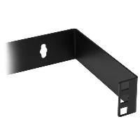 StarTech.com 1U 19in Hinged Wall Mounting Bracket for Patch Panels, Wall mounted rack, Black, 8 kg, 1U, Square, Open