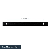 StarTech.com 1U 19in Hinged Wall Mounting Bracket for Patch Panels, Wall mounted rack, Black, 8 kg, 1U, Square, Open