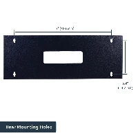 StarTech.com 4U 19in Hinged Wall Mounting Bracket for Patch Panels, Wall mounted rack, 4U, 15 kg, 2.2 kg, Black