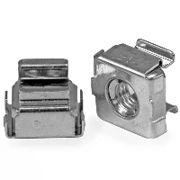 StarTech.com 50 Pkg M5 Cage Nuts for Server Rack Cabinets, Cage nut, Stainless steel, Stainless steel, M5, CE, TAA, REACH, 223.2 g