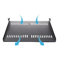 StarTech.com 1U Server Rack Shelf - Universal Vented Rack Mount Cantilever Tray for 19